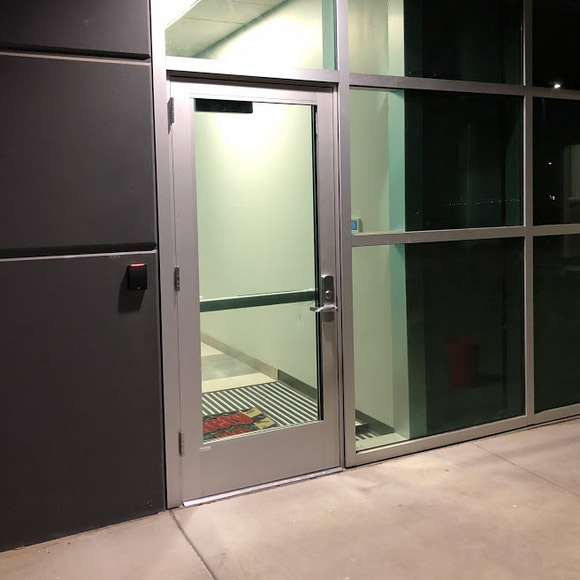 our team installed this commercial door in Placerville 