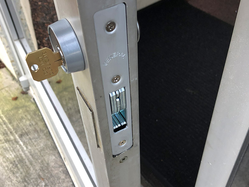 door strike and deadbolt lock installation