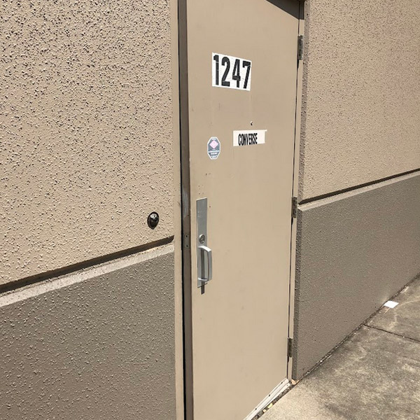 our team finished the repair on a commercial door in Folsom