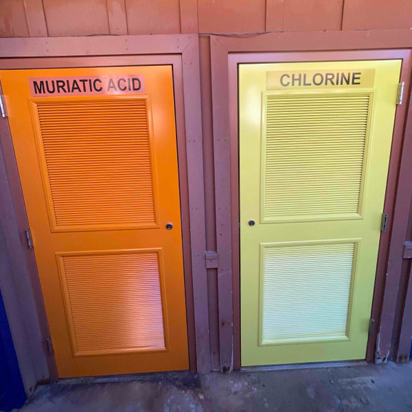 doors replaced for Swim & Tennis Club in Lafayette, CA