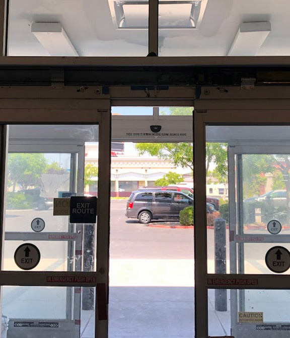 Automatic door repairs are always done quickly by our team