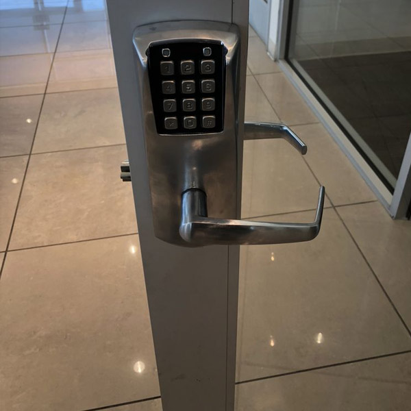 A keypad system installed by our pros