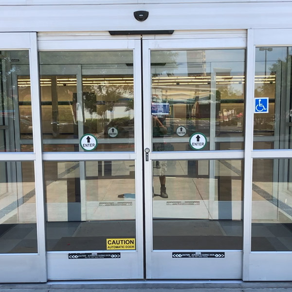Our team finished the installation of these automatic doors