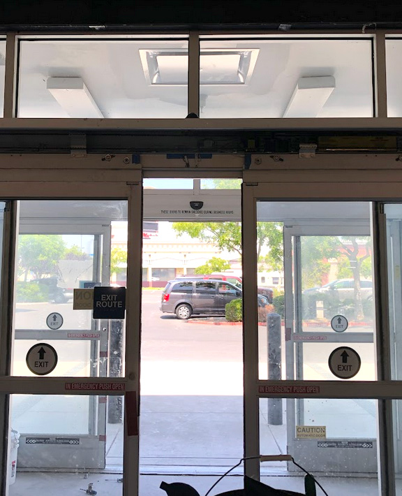 automatic doors installed by our team